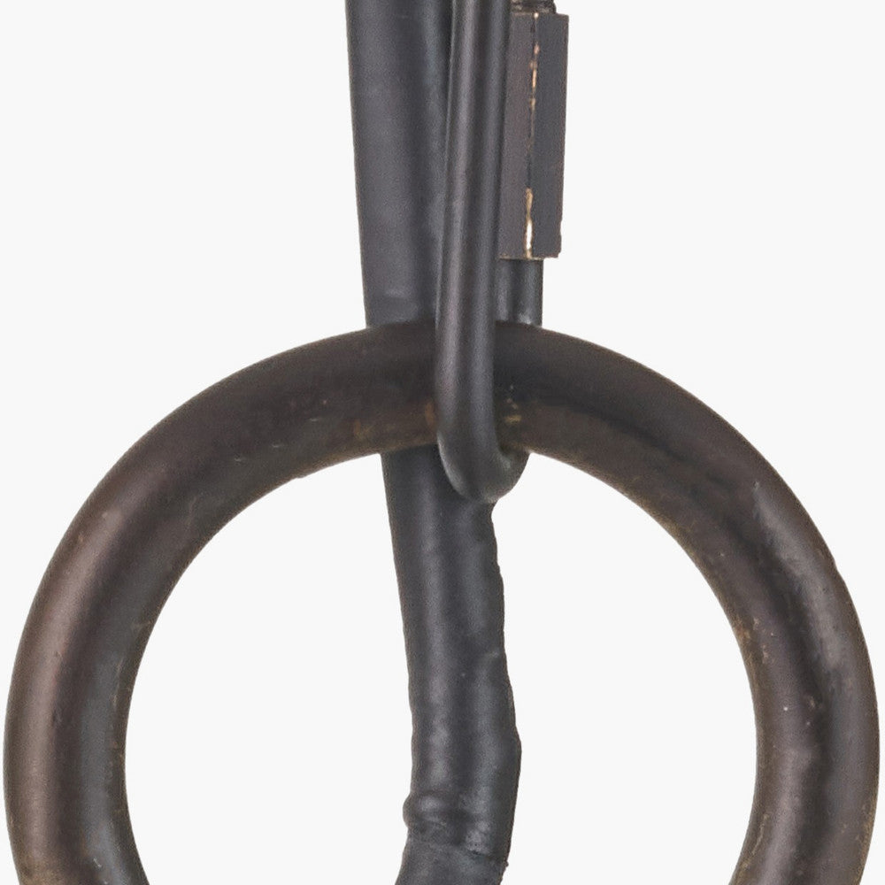 Piero Antique Bronze Metal 6 Arm Pendant with Pelham 15cm White Handloom Tapered Candle Clip Lampshades