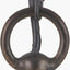 Piero Antique Bronze Metal 6 Arm Pendant with Garbo 15cm Cream Silk Mix Pinch Pleat Tapered Candle Clip Lampshades