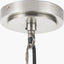 Salvatore Antique Silver Metal 6 Arm Pendant with Pelham 15cm White Handloom Tapered Candle Clip Lampshades