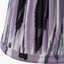 Salvatore Antique Silver Metal 6 Arm Pendant with Izara 16cm Lilac Ikat Patterned Mushroom Pleat Tapered Lampshade