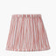 Salvatore Antique Silver Metal 6 Arm Pendant with Thiago 16cm Cinnamon Stripe Mushroom Pleat Tapered Lampshade