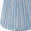 Salvatore Antique Silver Metal 6 Arm Pendant with Thiago 16cm Ocean Blue Stripe Mushroom Pleat Tapered Lampshade