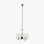 Ari Black Metal Curved 5 Arm Pendant