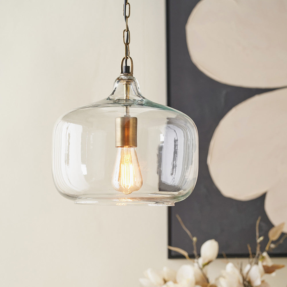 Corby Clear Glass Pendant