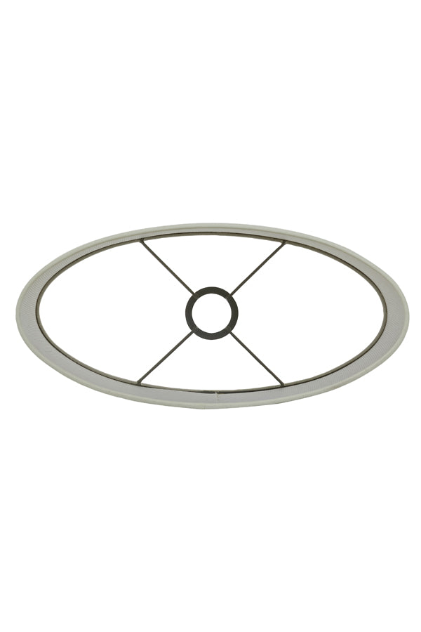 Shade oval straight slim 30-15-25 cm BRESKA pearl white