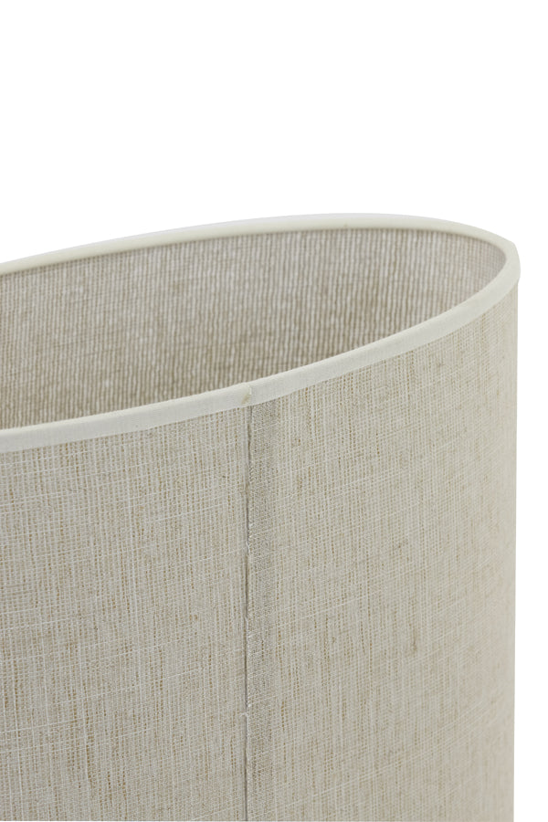 Shade oval straight slim 30-15-25 cm BRESKA pearl white