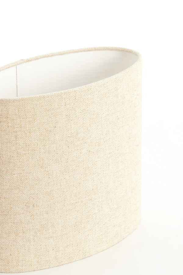 Shade oval straight slim 30-15-25 cm LIVIGNO natural