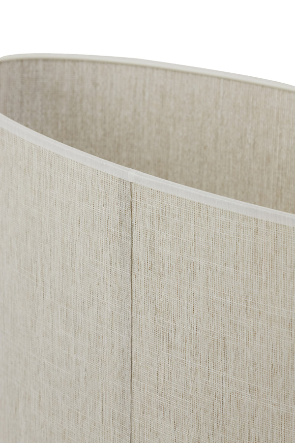 Shade oval straight slim 58-24-32 cm BRESKA pearl white