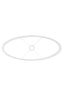 Shade oval straight slim 58-24-32 cm LIVIGNO egg white