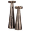 Candle holder Evola bronze L