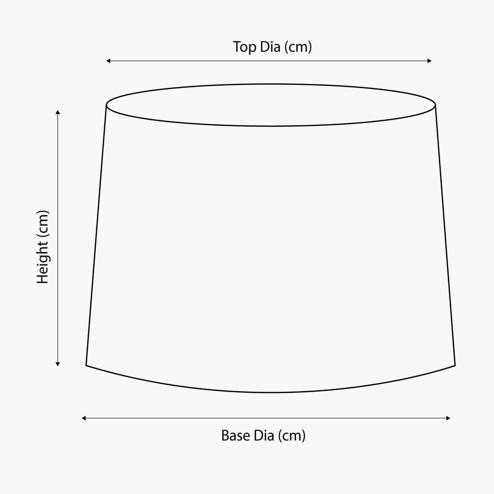 Winston 40cm Grey Handloom Tapered Cylinder Shade