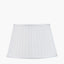 Lyndon 30cm Ivory Silk Mix Knife Pleat Tapered Lampshade