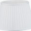 Lyndon 40cm Ivory Poly Cotton Knife Pleat Shade