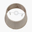 Lyndon 40cm Taupe Poly Cotton Knife Pleat Shade } OUTLET