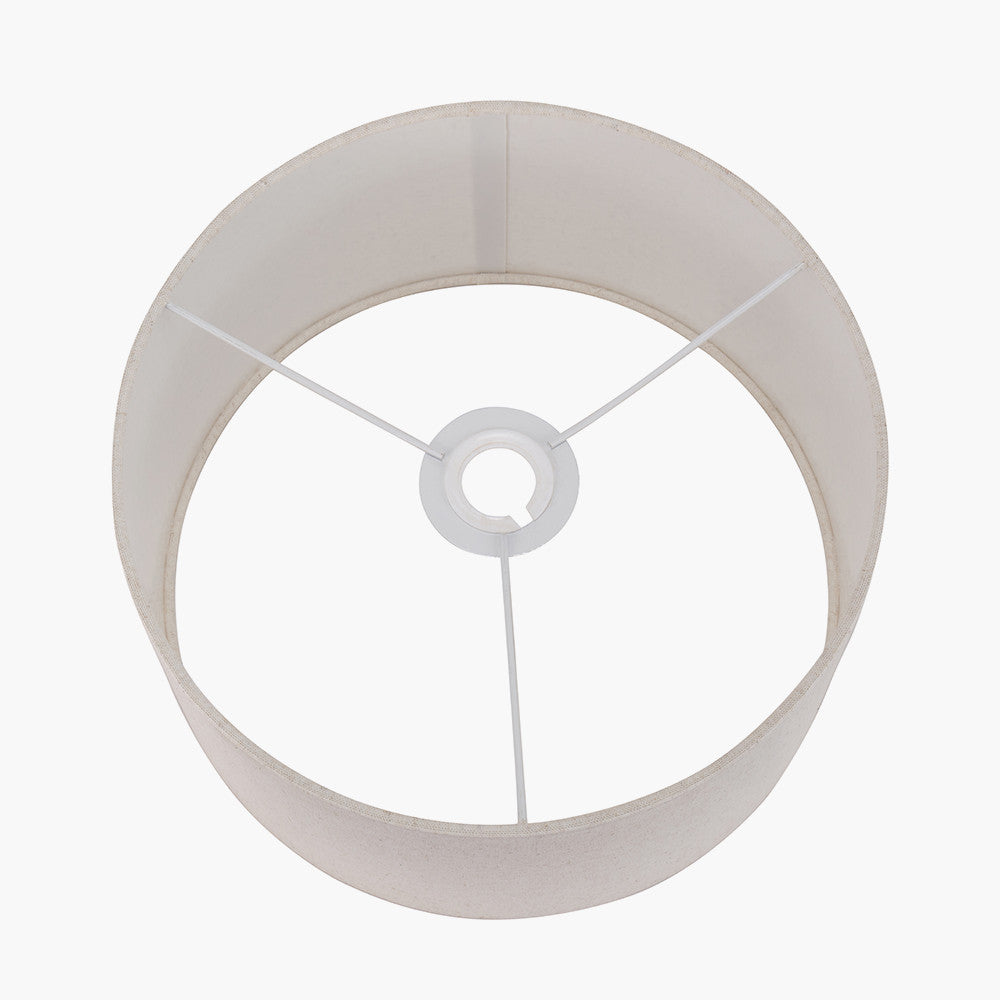 Quinn 30cm Slubby Hopsack Cylinder Lampshade
