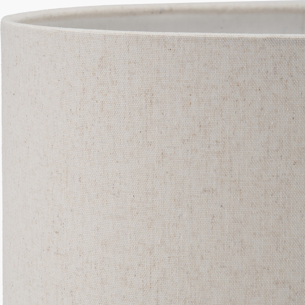 Quinn 30cm Slubby Hopsack Cylinder Lampshade