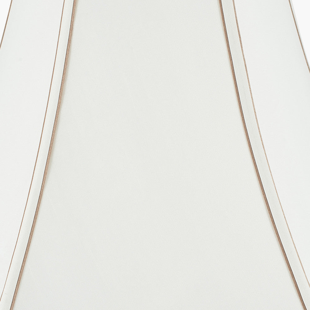 Lyla 30cm Cream Silk Mix Bowed Lampshade