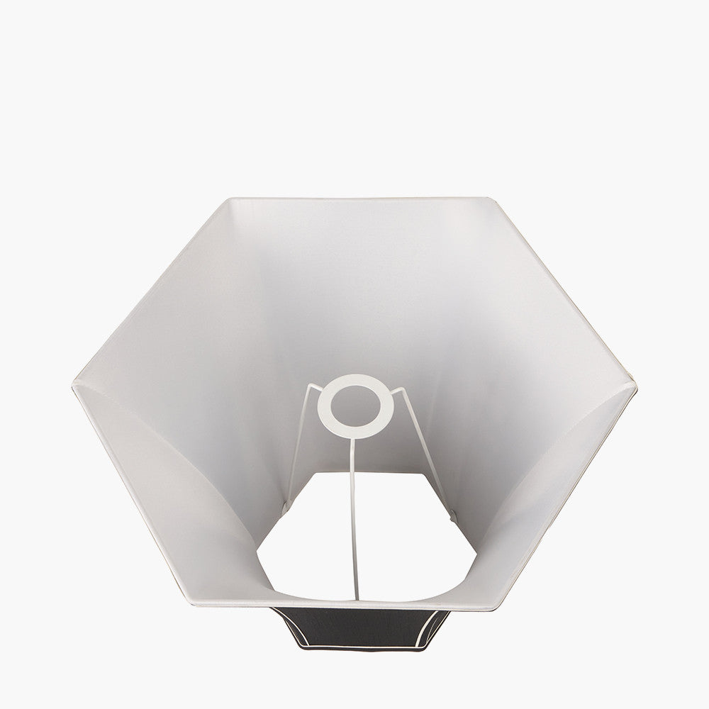 Lyla 30cm Black Silk Mix Bowed Lampshade