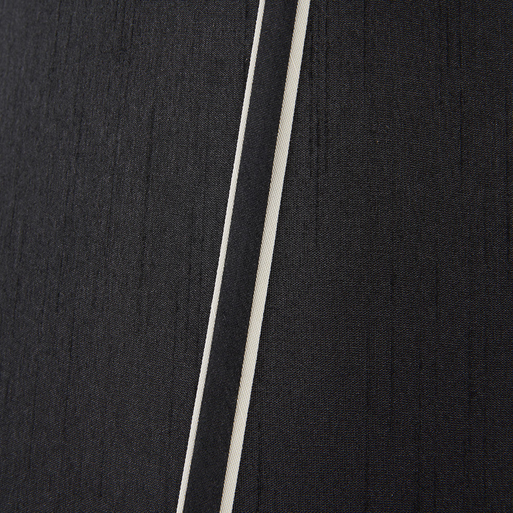 Lyla 40cm Black Silk Mix Bowed Lampshade