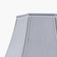 Lyla 45cm Steel Grey Polysilk Bowed Shade | OUTLET
