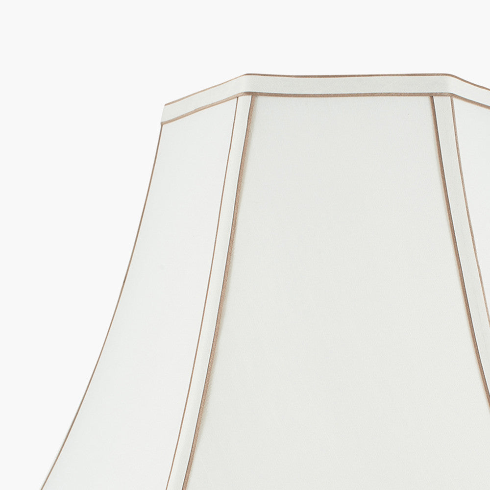 Lyla 30cm Cream Silk Mix Bowed Lampshade