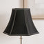 Lyla 30cm Black Silk Mix Bowed Lampshade