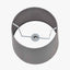 Adelaide 35cm Steel Grey Tapered Cotton Mix Lampshade
