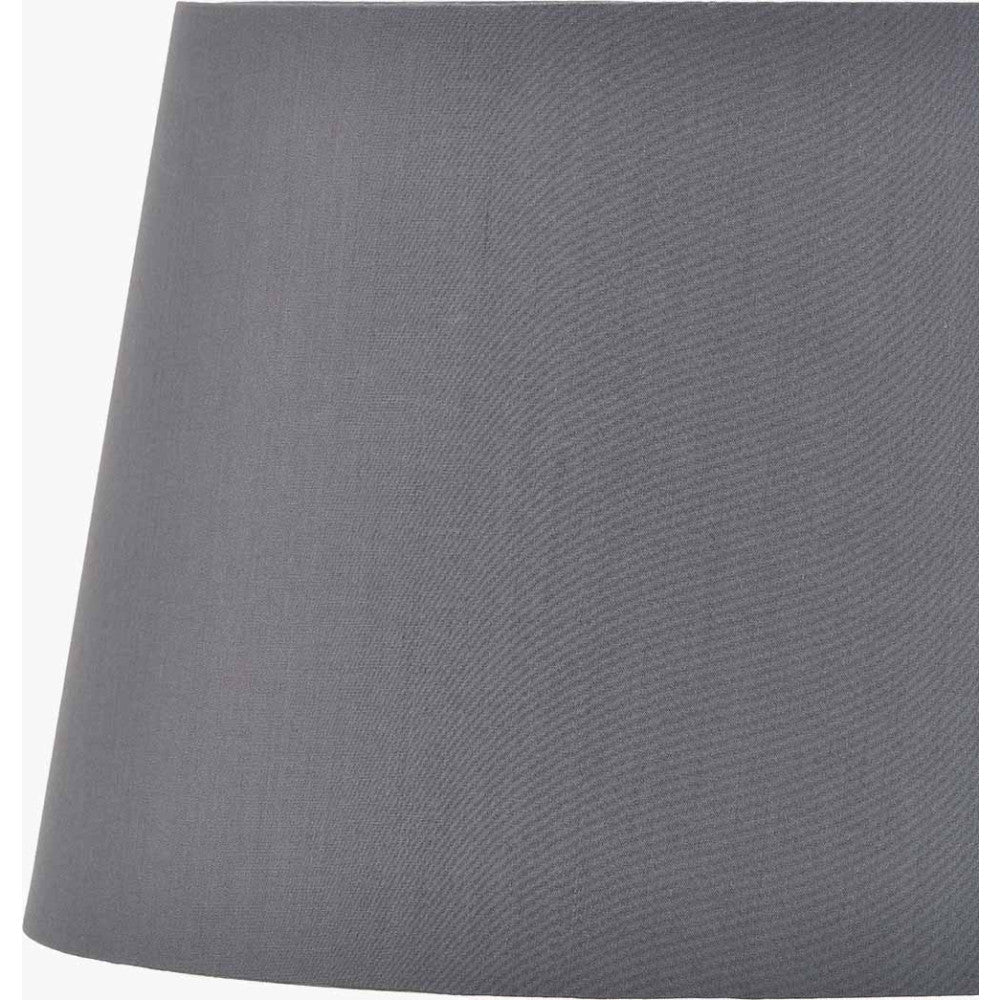 Adelaide 35cm Steel Grey Tapered Cotton Mix Lampshade