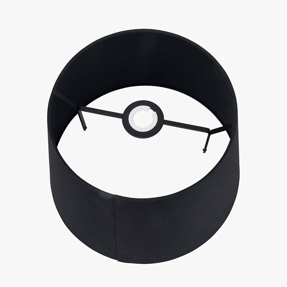 Adelaide 35cm Black Tapered Cotton Mix Lampshade