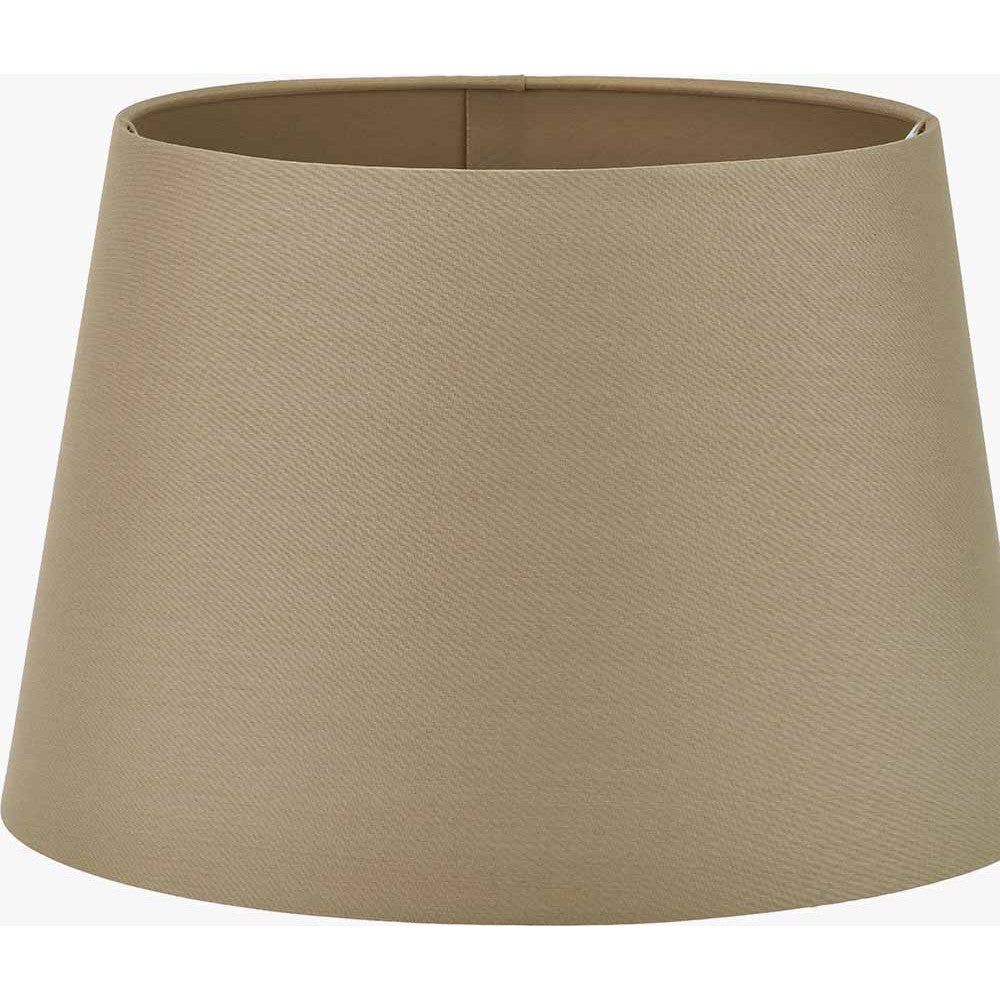 Adelaide 40cm Taupe Tapered Poly Cotton Shade } OUTLET