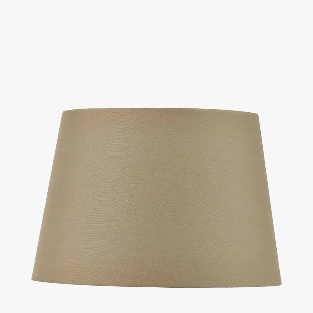 Adelaide 40cm Taupe Tapered Poly Cotton Shade } OUTLET