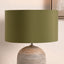 Harry 40cm Sage Poly Cotton Cylinder Drum Shade