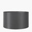 Zara 40cm Steel Grey Silk Lined Cylinder Shade