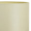 Zara 35cm Almond Silk Lined Cylinder Shade
