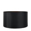 Zara 40cm Black Silk Cylinder Drum Shade