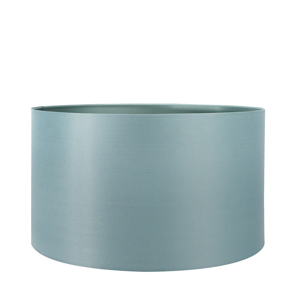 Zara 40cm Duck Egg Silk Cylinder Drum Shade