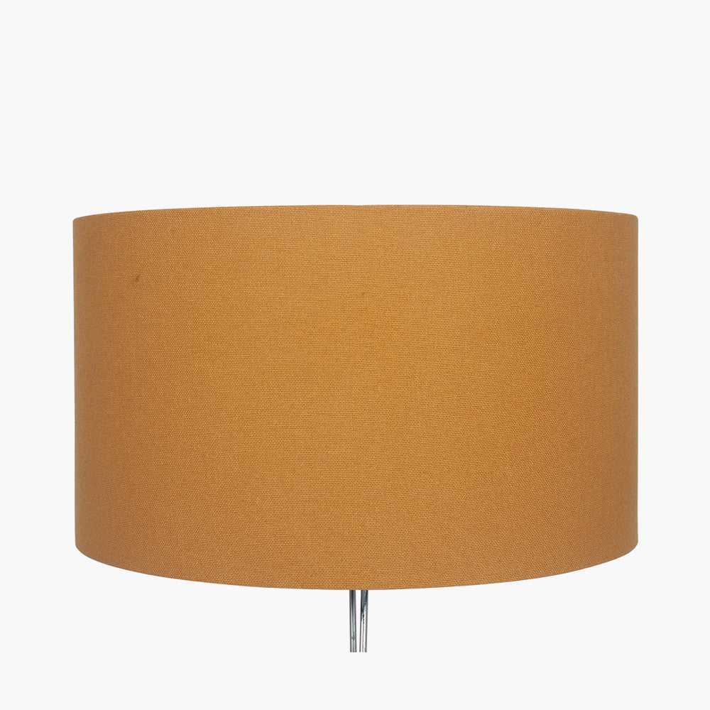 Henry 45cm Mustard Handloom Cylinder Shade