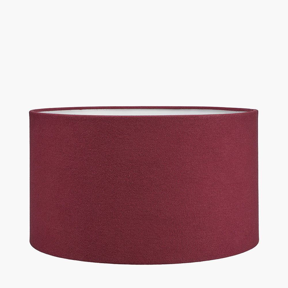 Henry 45cm Red Handloom Cylinder Shade