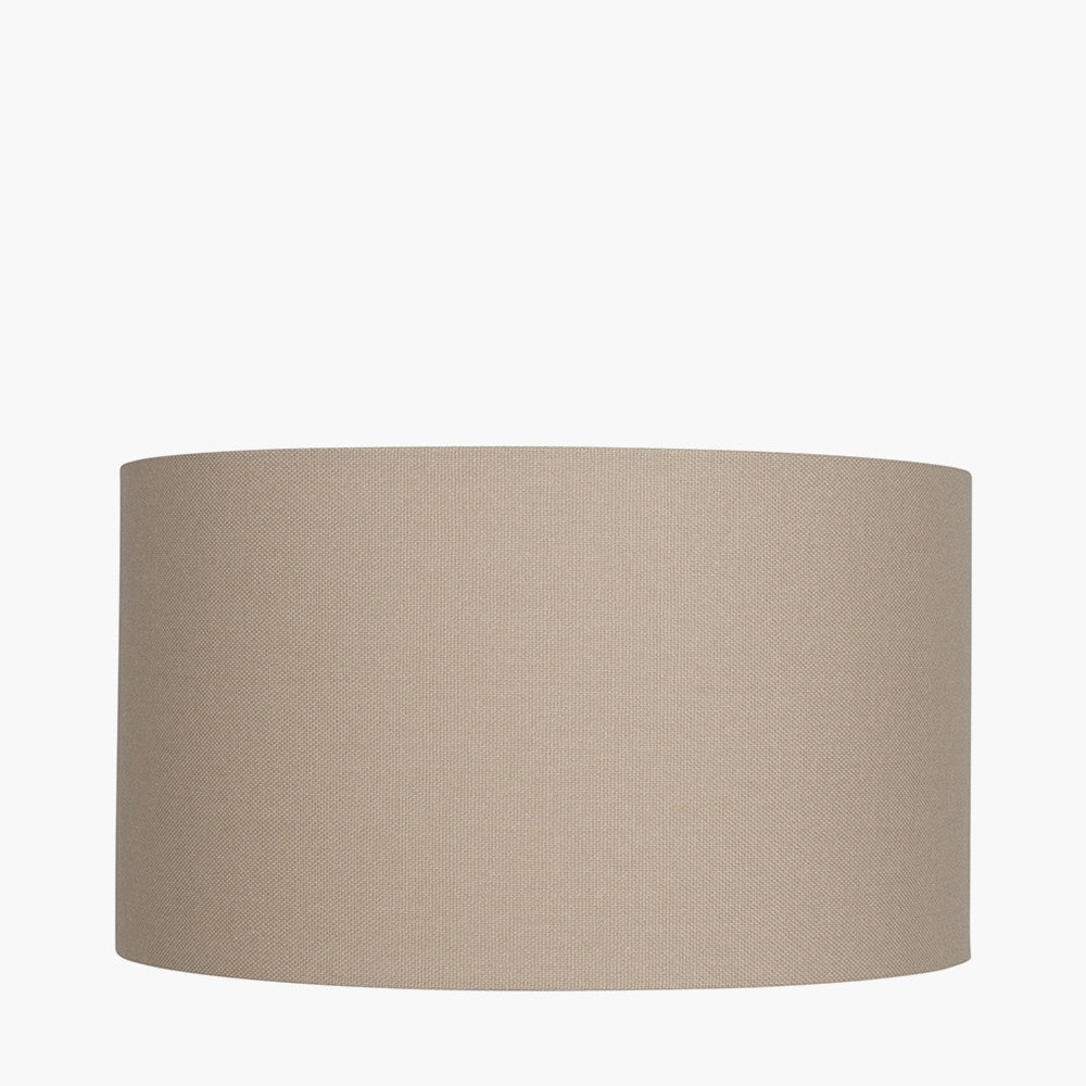 Henry 35cm Taupe Handloom Cylinder Shade