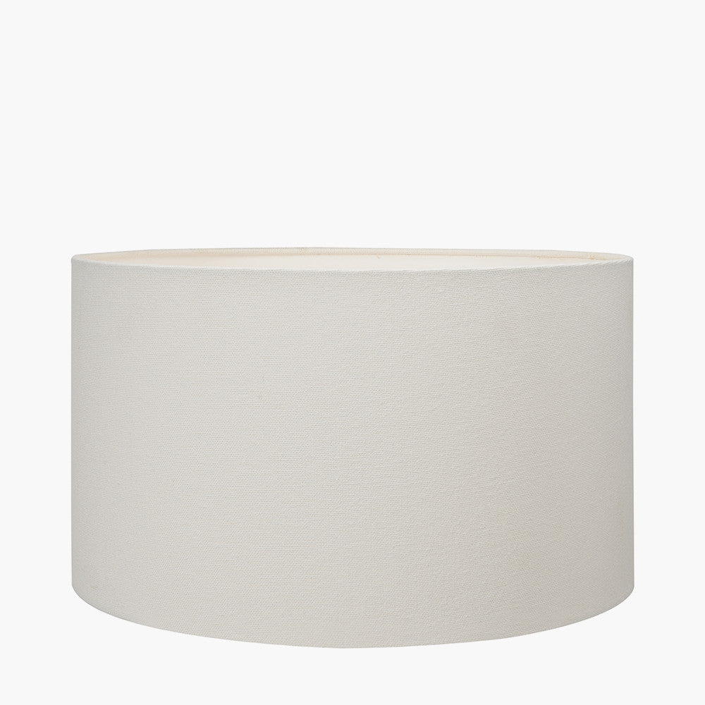 Henry 35cm White Handloom Cylinder Shade