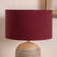 Henry 45cm Red Handloom Cylinder Shade