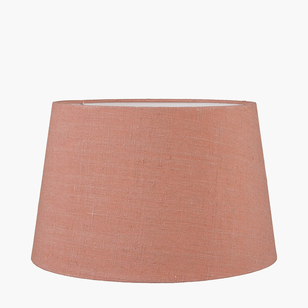 Milos 35cm Apricot Linen Tapered Lampshade