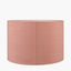 Edward 40cm Apricot Linen Cylinder Lampshade