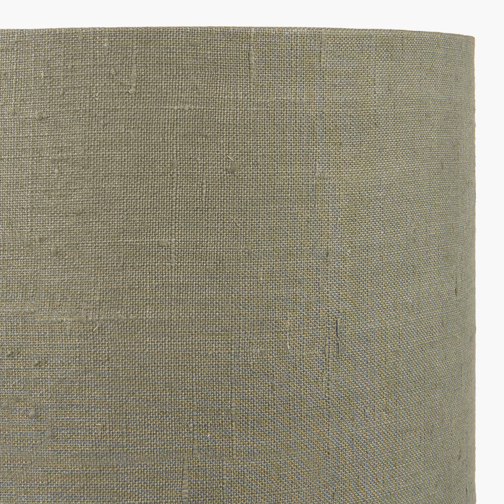 Edward 50cm Pistachio Green Linen Cylinder Lampshade