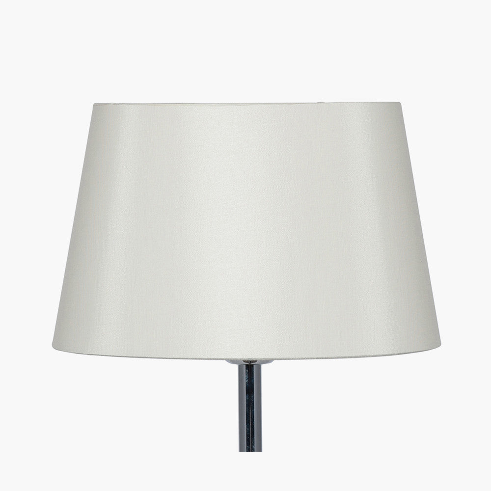 Martha 40cm Cream Oval Silk Mix Tapered Lampshade