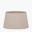 Martha 45cm Taupe Faux Silk Ellipse Tapered Shade