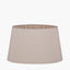 Martha 40cm Taupe Oval Silk Mix Tapered Lampshade