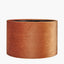 Bow 25cm Tobacco Velvet Cylinder Shade