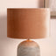 Bow 25cm Apricot Velvet Cylinder Shade