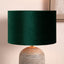 Bow 35cm Forest Green Velvet Cylinder Lampshade
